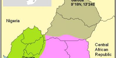 Mapa Kamerun klímy