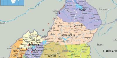 Kamerun mapy regiónov