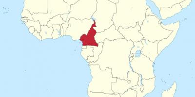 Mapa Kamerune, západná afrika
