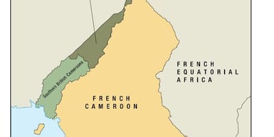 Mapa uno štáte Kamerun
